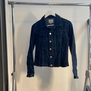 Stacy Bradley Dark Blue Denim Jacket With Cool Back